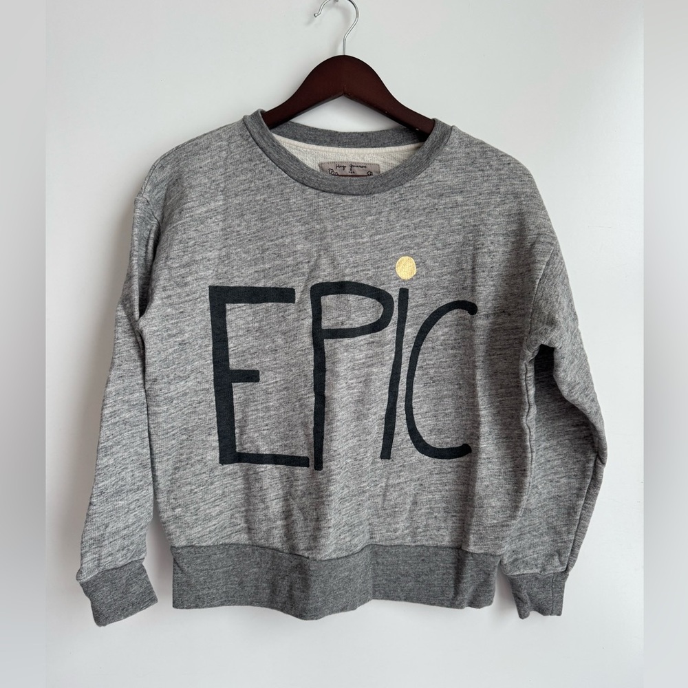 J. Crew X Hugo Guinness Epic Sweatshirt Womens XS Gray Crewneck Casual Stretch